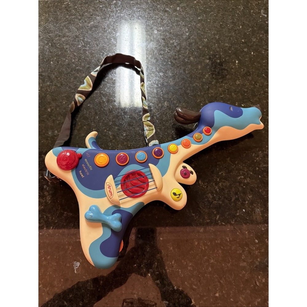 Parents Battat B. Puppy Dog Guitar Music Sounds Whammy Bar Strap‎ Strum